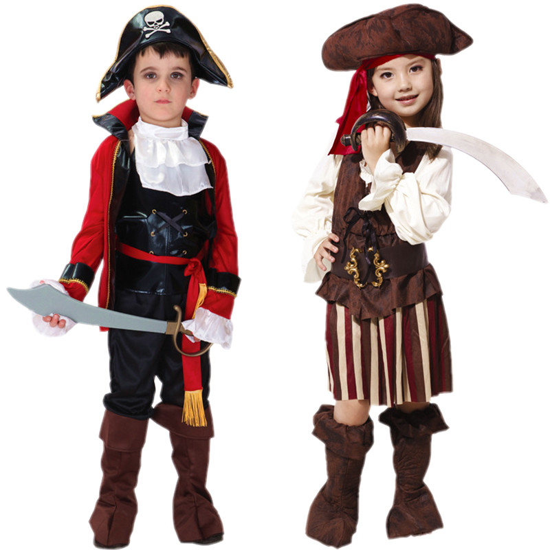 ชุดเครื่องแต่งกาย Halloween และ Pirates จากภาพยนตร์ Pirates of the Caribbean สำหรับเด็กชาย
