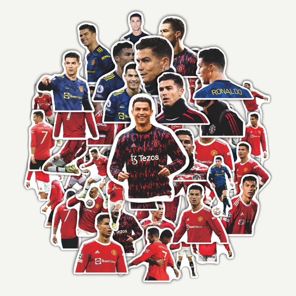 สติ๊กเกอร์แพ็ค CR7 สติ๊กเกอร์แมนเชสเตอร์ยูไนเต็ด V1 | สติ๊กเกอร์ TUMBLR | สติ๊กเกอร์แล็ปท็อปสําหรับก