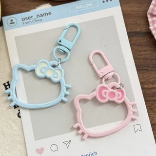 การ์ตูนน่ารัก Kitty AKeychain Ins สาวหวานกระเป๋านักเรียนจี้ของขวัญเพื่อน