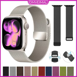 สายนาฬิกา Milanese Loop สแตนเลส for นาฬิกาอัจฉ IWatch Ultra 3 2 Series 11 10 9 8 7 SE 3 2 44 40 46 42 45 41 38มม.
