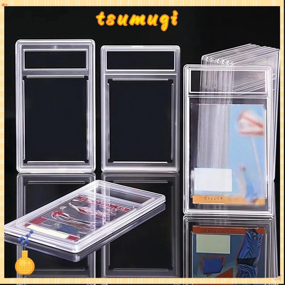 TSUMUGI 35PT กล่องการ์ดสะสม,โปร่งใสทนทานPSA Graded Card,คุณภาพสูงป้องกันรังสียูวีทนทานที่ถอดออกได้Tresting Cardกล่องป้องกันจอแสดงผล