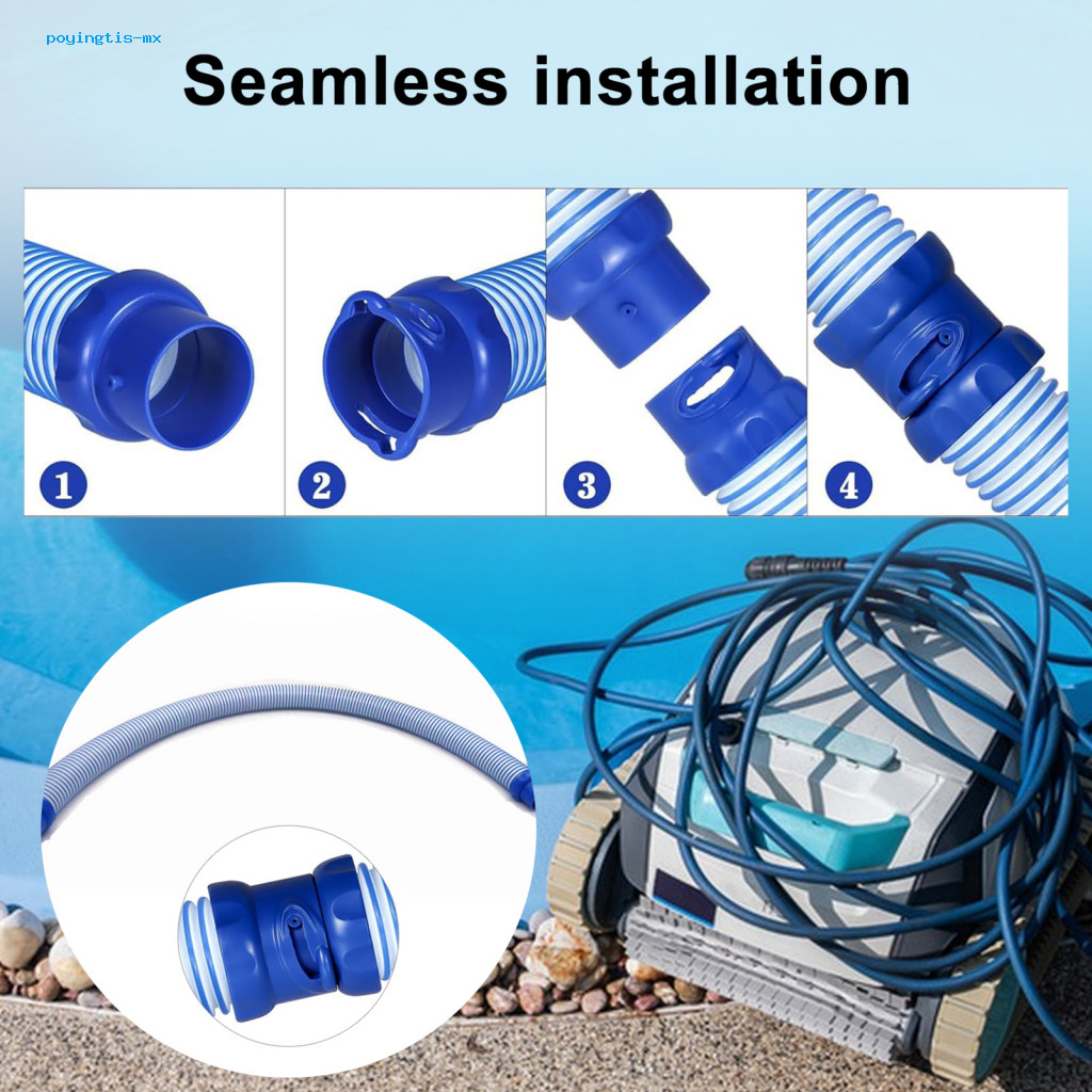 Poyingtis เปลี่ยนท่อทําความสะอาดสระว่ายน้ําติดตั้งท่อทําความสะอาดสระว่ายน้ําคุณภาพสูงทําความสะอาดท่อ