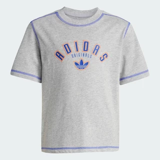 adidas ไลฟ์สไตล์ ชุดเสื้อยืดและกางเกงขาสั้นสำหรับเด็ก เด็ก สีเทา JX5258