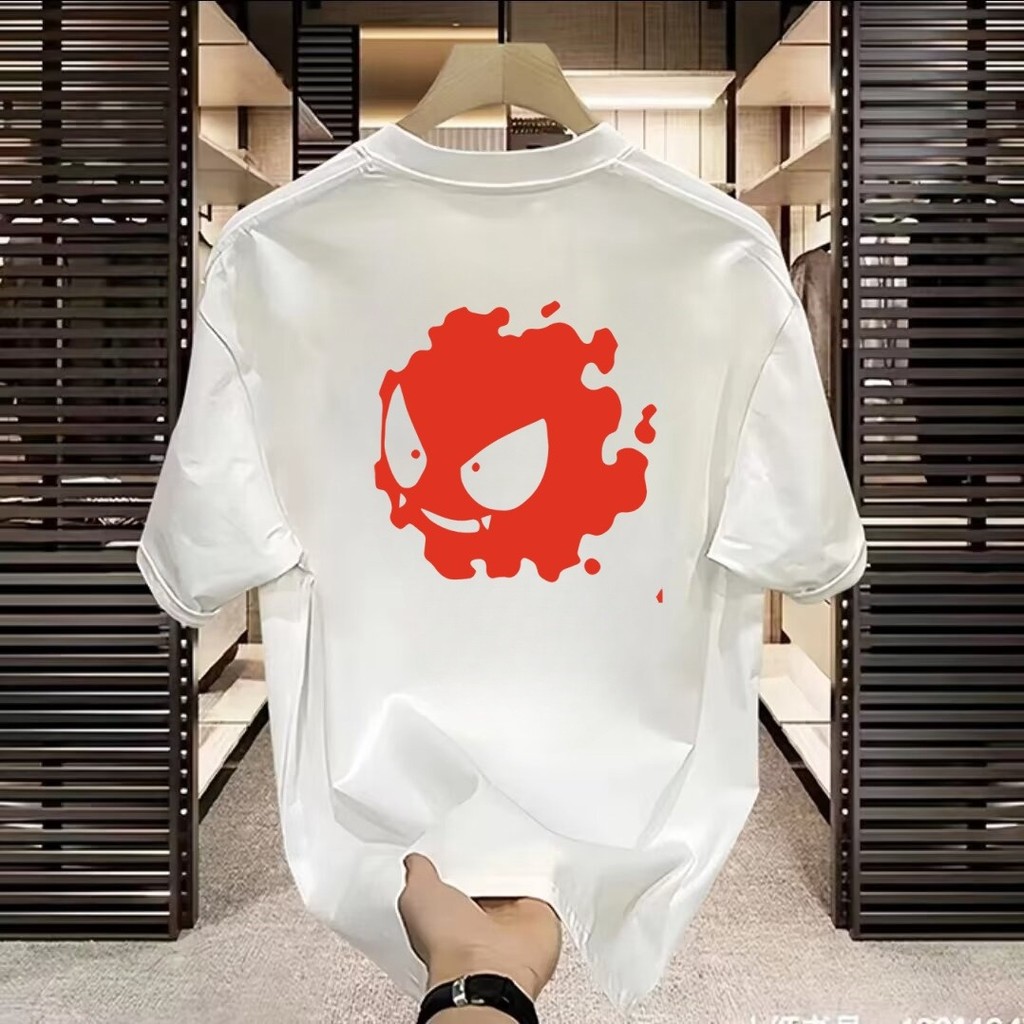 Street Wear เสื้อยืดฐาน 23 พิมพ์ Influencer สไตล์ครึ่งแขน 2025 กีฬาผ้าฝ้ายแท้ขนาดใหญ่ CODnew ผู้ชาย 