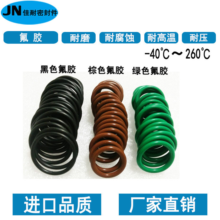 ทนอุณหภูมิสูง O-Shaped แหวนปิดผนึกยางฟลูออรีน 75/77.5/80/82.5/85/870/90/92.5 เส้นผ่านศูนย์กลางลวด 2.