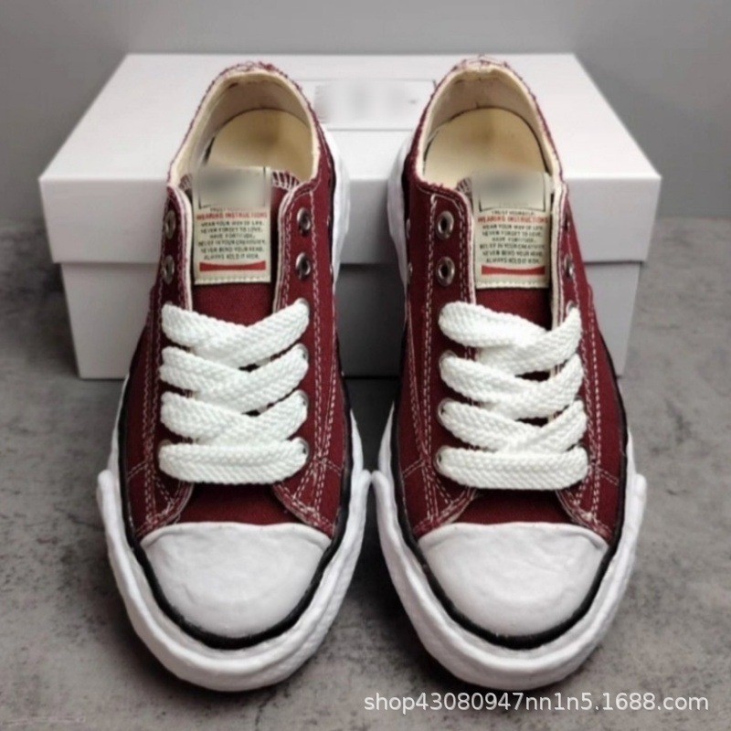 MMY Mihara Kangyu Shell Toe รองเท้าผ้าใบแบนผู้ชาย