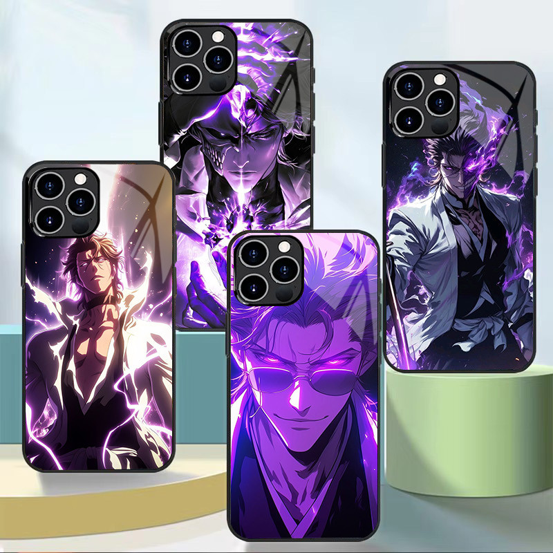 Sosuke Aizen Bleach 01 เคสโทรศัพท์แก้วสําหรับ Iphone 11 12 Mini 13 14 Plus 15 16 Pro Max Cover