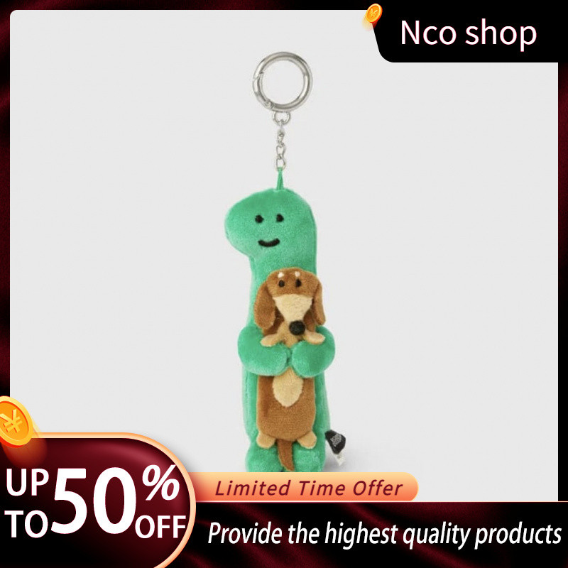 ประเทศไทย เกาหลี joguman ไดโนเสาร์ตุ๊กตาจี้พวงกุญแจกระเป๋าแขวน Brachiosaurus Hug ลูกสุนัข Dachshund 