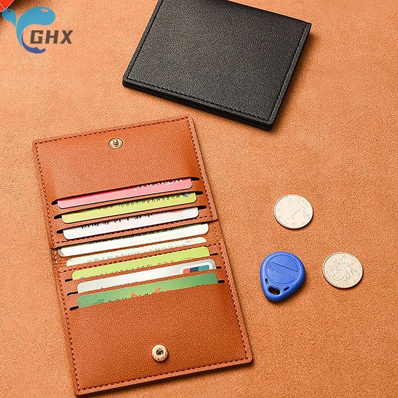Blowgentlywind 1 PC กระเป๋า Slim และ Compact Bank ID Card Case กระเป๋าสตางค์ใบอนุญาตขับรถเรียบง่ายและ Anti Deization ผู้ถือบัตร BGW