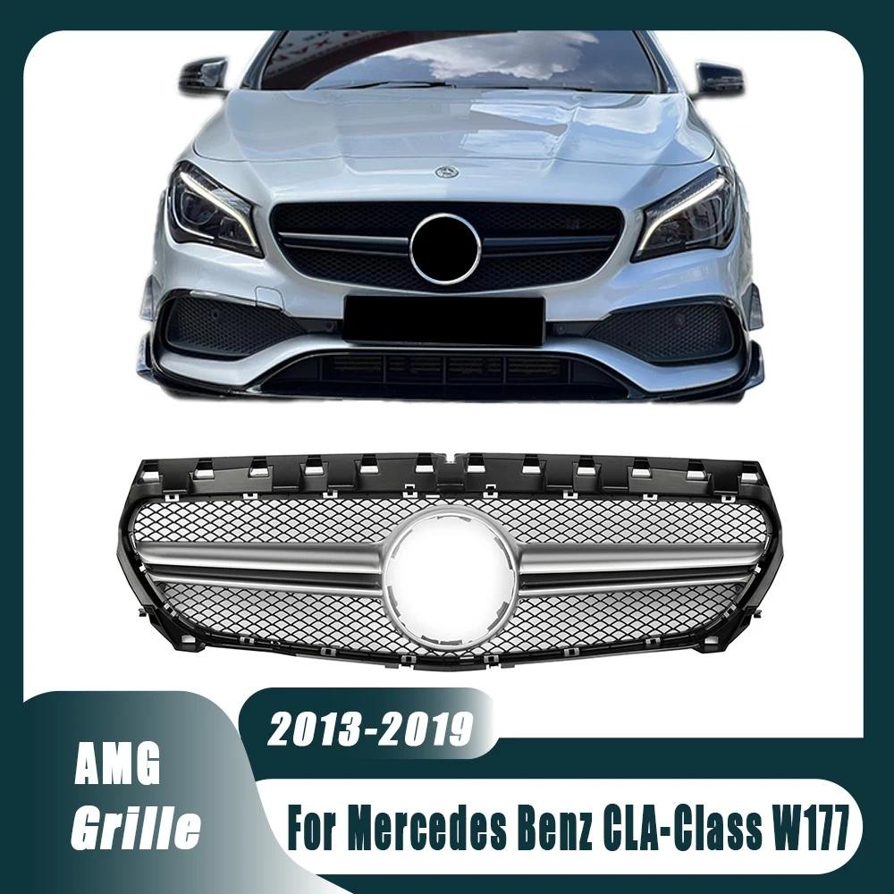 AMG สไตล์ Upper Racing Grills สําหรับ Mercedes CLA-Class W177 13-19 CLA180 CLA200 CLA250 CLA45 AMG C
