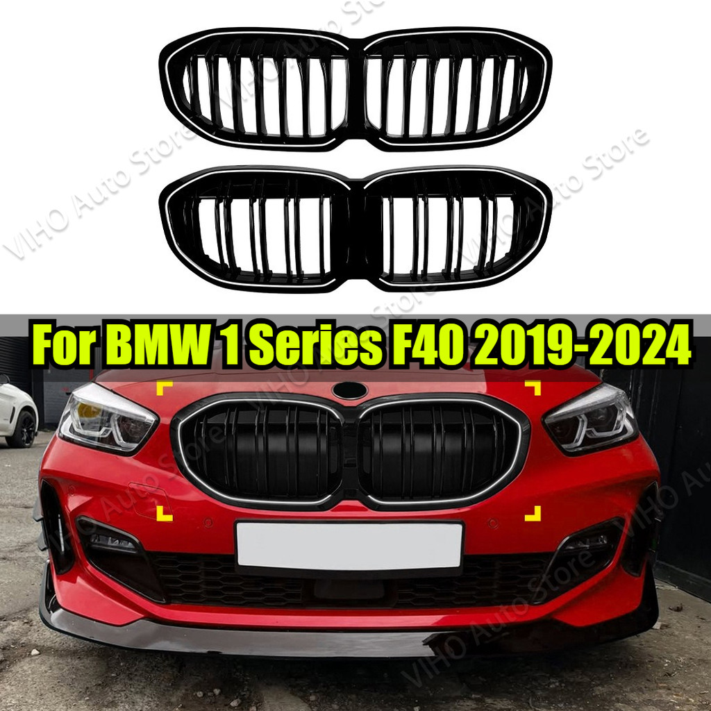 F40 LED Light Kidney Grille สําหรับ BMW 1 Series F40 118i 120i M135i M กีฬา 2019-2024 รถด้านหน้า Rac