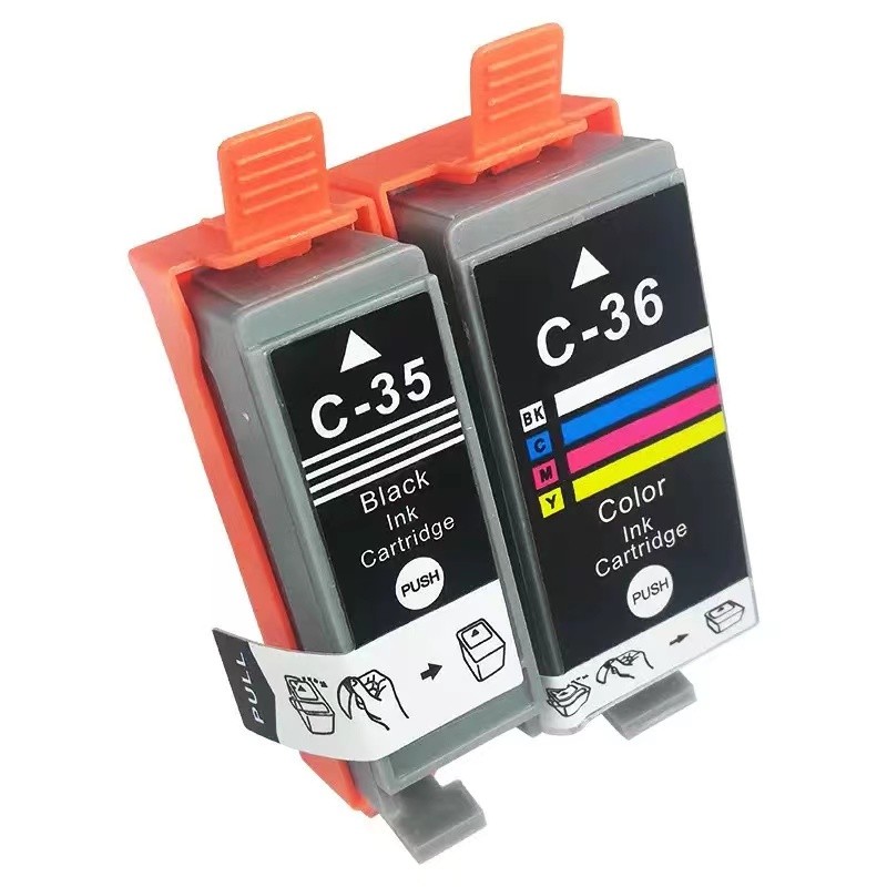 Canon PGI-35 CLI-36 สีดํา PGI35 CLI36 PGI 35 CLI 36 สําหรับตลับหมึกสําหรับ Canon IP100B IP100 TR150