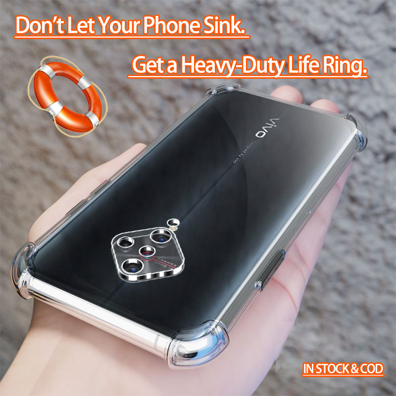 Vivo X50E V1930 คริสตัลใส 4 มุมกันกระแทกเยลลี่นุ่มเคสโทรศัพท์ฝาหลังกันชนโปร่งใส