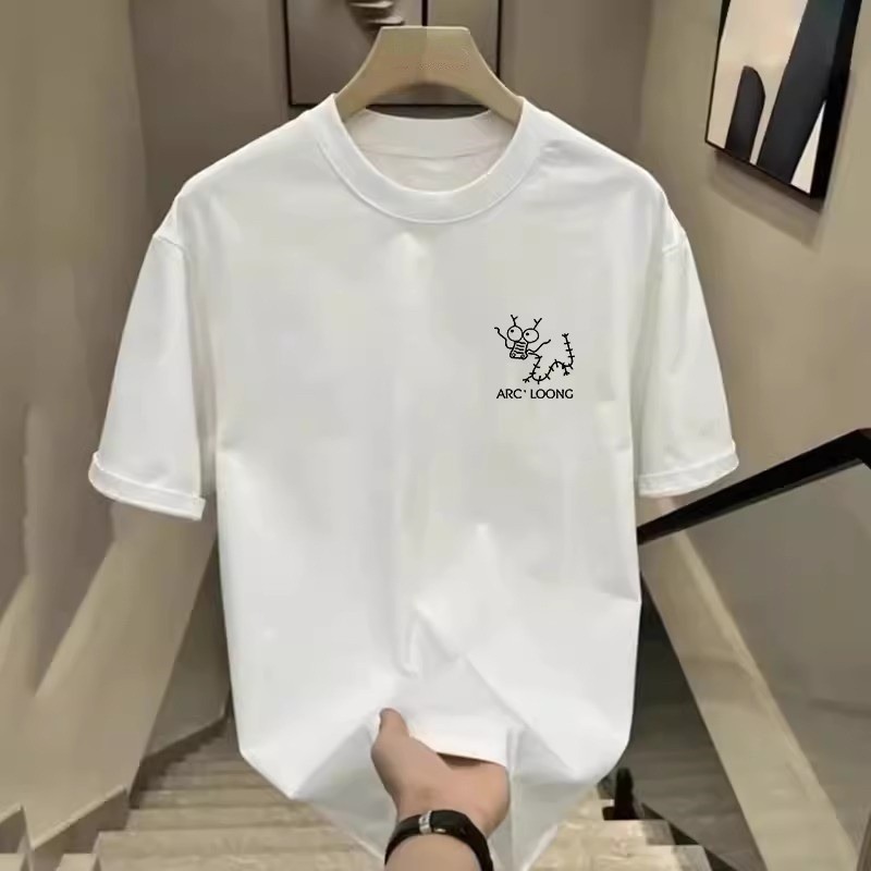 2025 NEW American Style Heavyweight Short Sleeve T-Shirt for Youth Men and Women Summer New Ins Tren