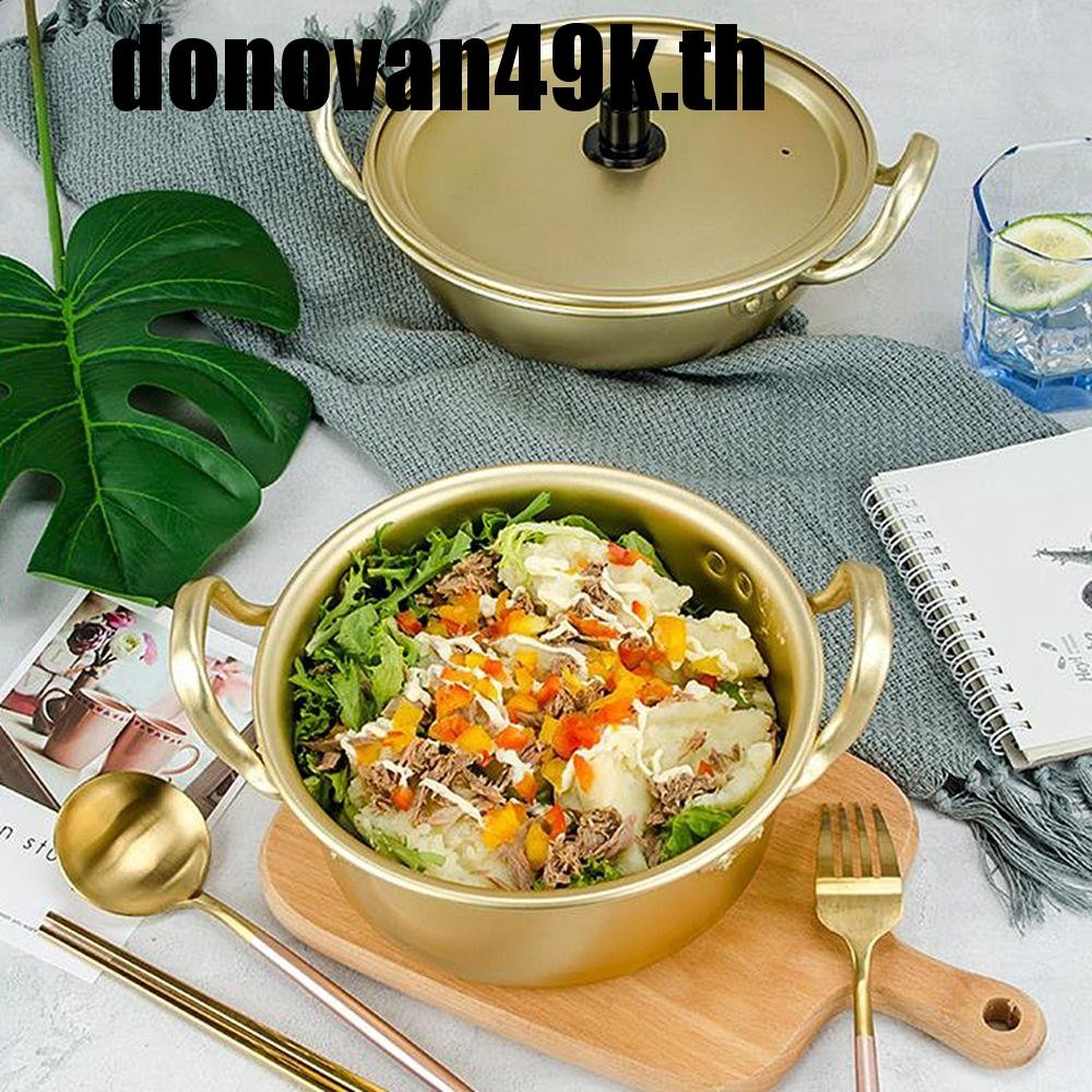 DODONVAN49K Ramen Pot Fast Noodles Milk Egg Soup Breakfast Creative Golden Cooking Soup Pot