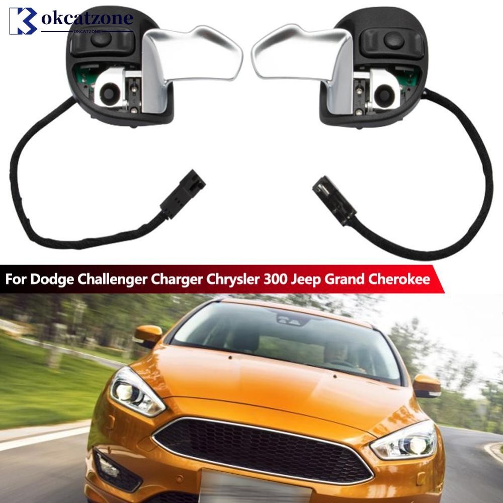 OKCATZONE คู่พวงมาลัยรถ Paddle Shifter 5RQ09DX9AC 5RQ08DX9AC สําหรับ Dodge Challenger Charger Chrysl