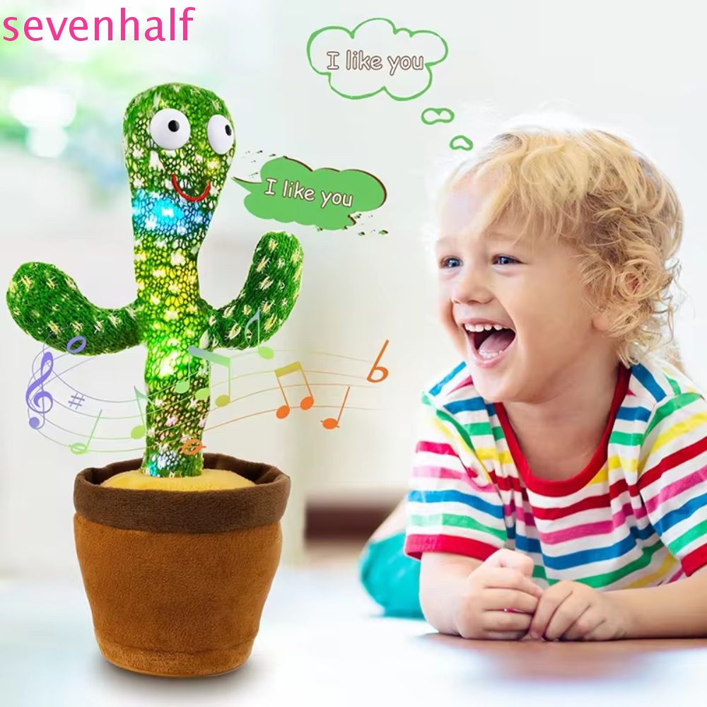 SEVENHALF Electronic Dancer Cactus, Dancing Cactus Talking Electronic Dancer Toy, Funny Record Inter