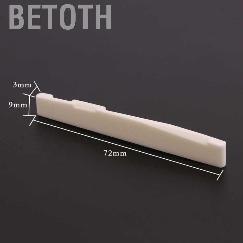 Betoth Betoth Moweo Guitar Saddle Nut กระดูกวัวสีขาวสำหรับ 41 นิ้ว