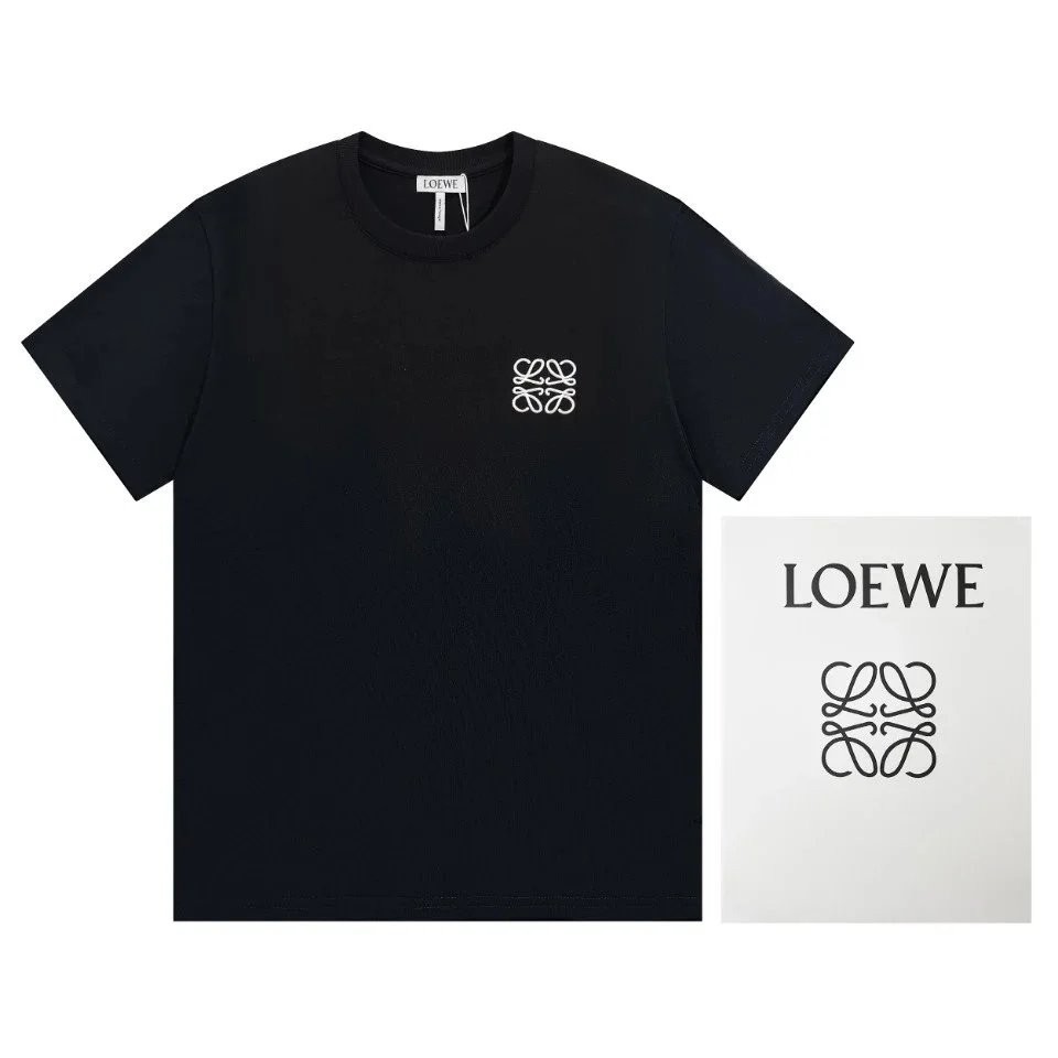 Loeway LOEWE LOEWE ฤดูร้อนเสื้อยืดแขนสั้นผ้าฝ้ายแท้สไตล์ใหม่ผู้ชาย