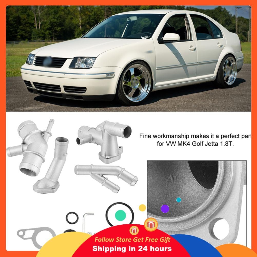 Honglai Honglai Water Tube CNC ของที่อยู่อาศัยเทอร์โมสตัทสำหรับ MK4 1.8T ชิ้นส่วนทดแทนโดยตรง