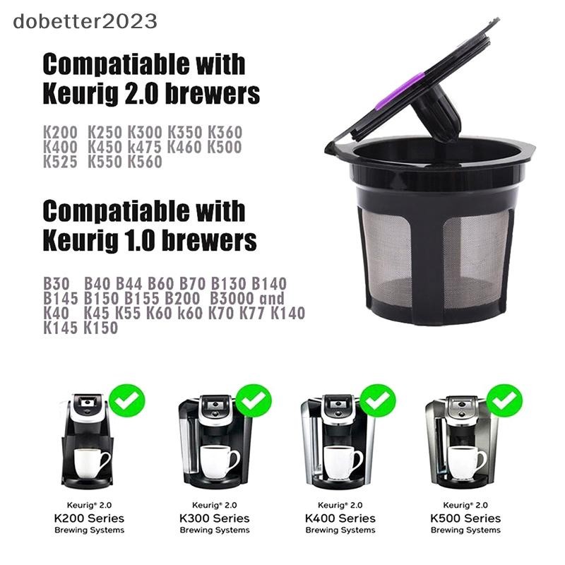 [DB] Reusable Coffee K-cup ตะกร้ากรอง K-Carafe แคปซูลกาแฟ Dripperpatible สําหรับ Keurig Maker iCafil