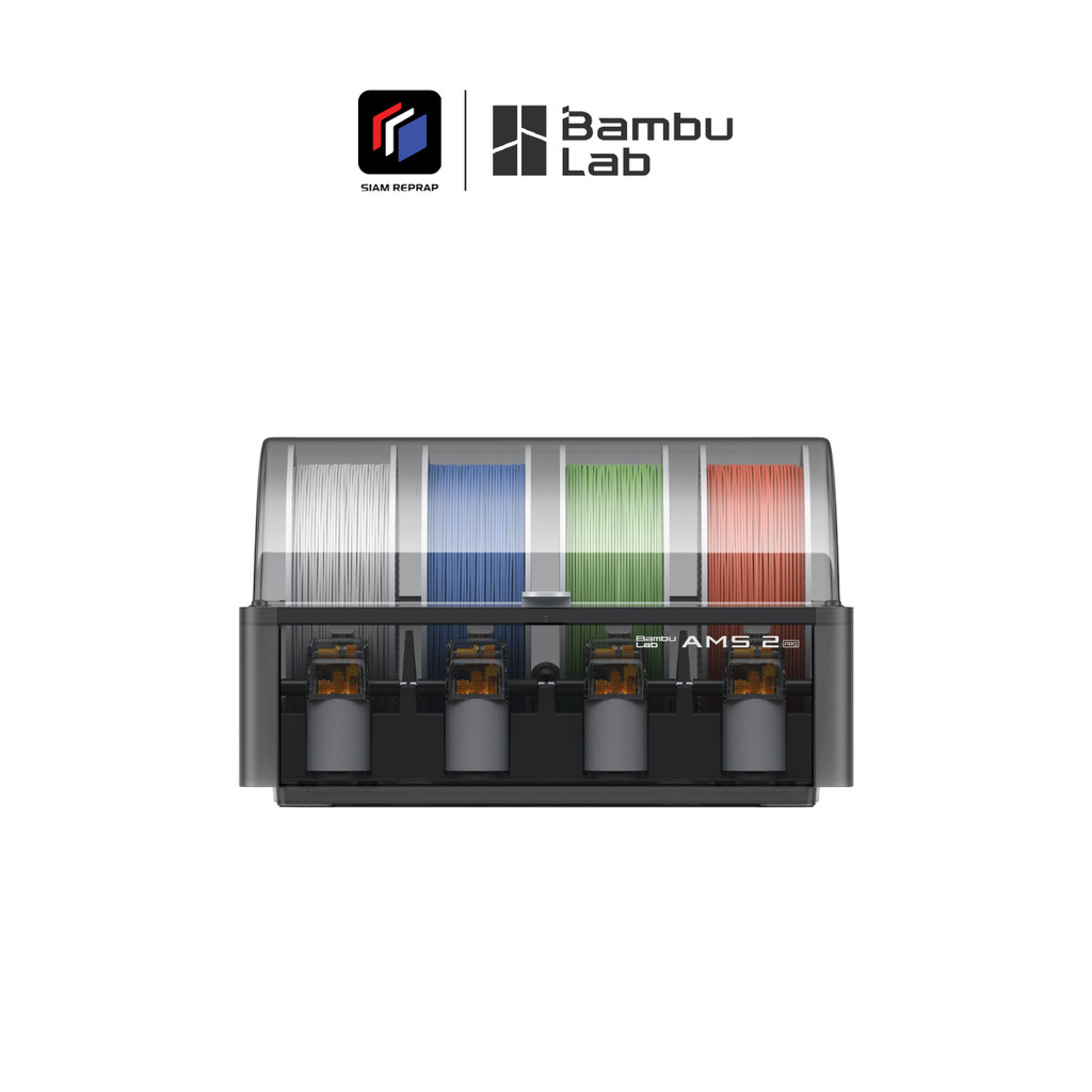 กล่อง Bambu Lab AMS 2 Pro รุ่นใหม่ล่าสุด มีฟีเจอร์อบเส้น ใช้กับเครื่อง P1 / X1 / H2