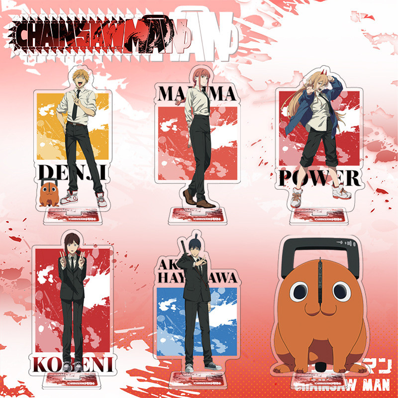Chainsaw Man Reze Manga Figure Pochita Standee Electric Acrylic Tsubasa Makima Pavarre Acrylic