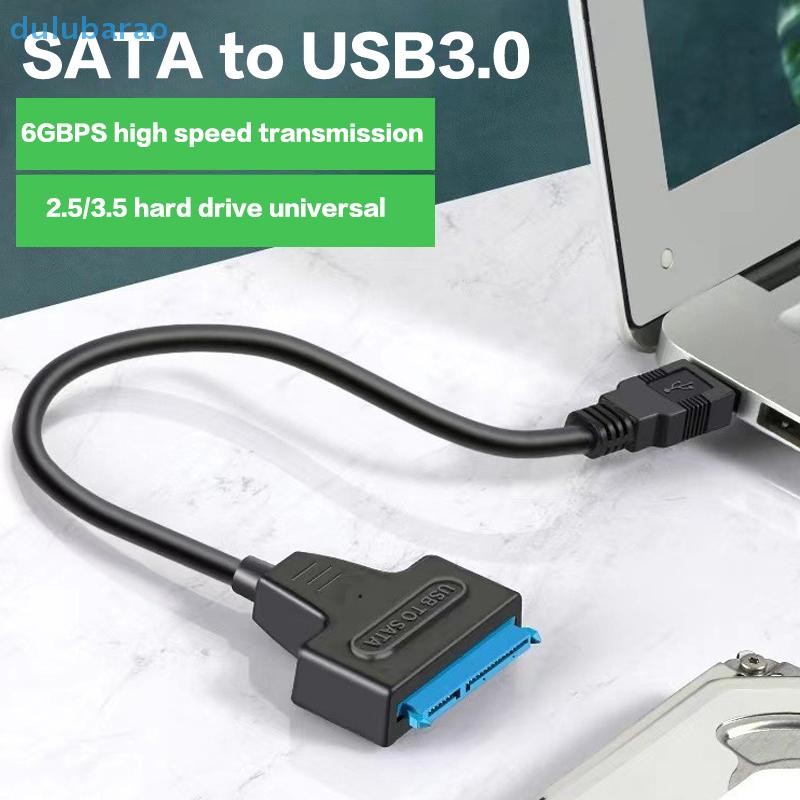 [DUL] สายเคเบิล SATA เป็น USB 3.0/Type-C 2-in-1 สําหรับ HDD SSD ขนาด 2.5 นิ้ว, อะแดปเตอร์ 6Gbps SATA