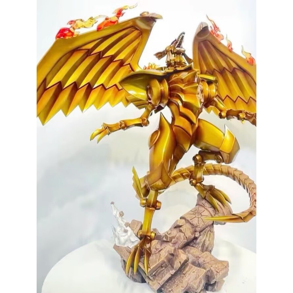 【พร้อมส่ง】yugioh figure  อะนิเมะ Yu-Gi-Oh Winged Dragon Sun God Three Phantom God GK Battle รูปปั้นช