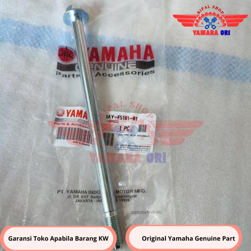 ด้านหน้า AXLE JUPITER MX 135 Z1 MX KING FINO XRIDE NUVO 3AY-F5181-01