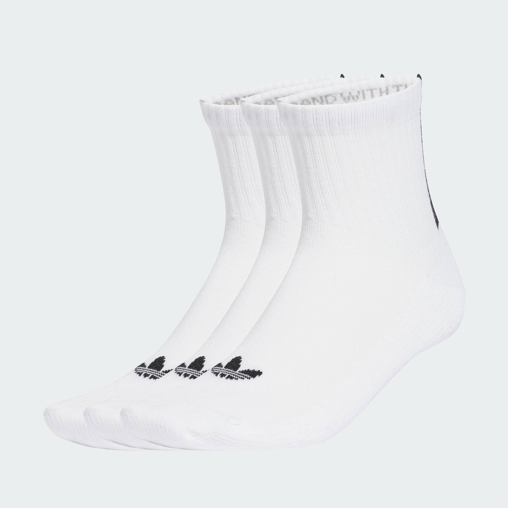 adidas Lifestyle Quarter 3 Back Stripes Socks 3 Pairs Unisex White JV7423