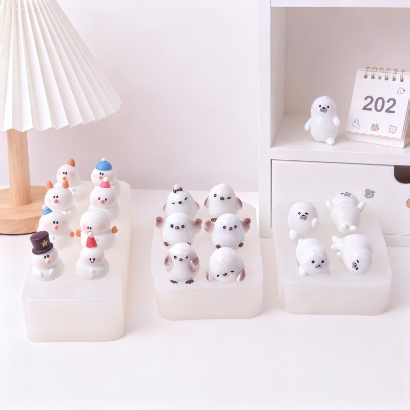 Little Seal Little Tits Little Snowman Cake Baking Decor แม่พิมพ์ซิลิโคน