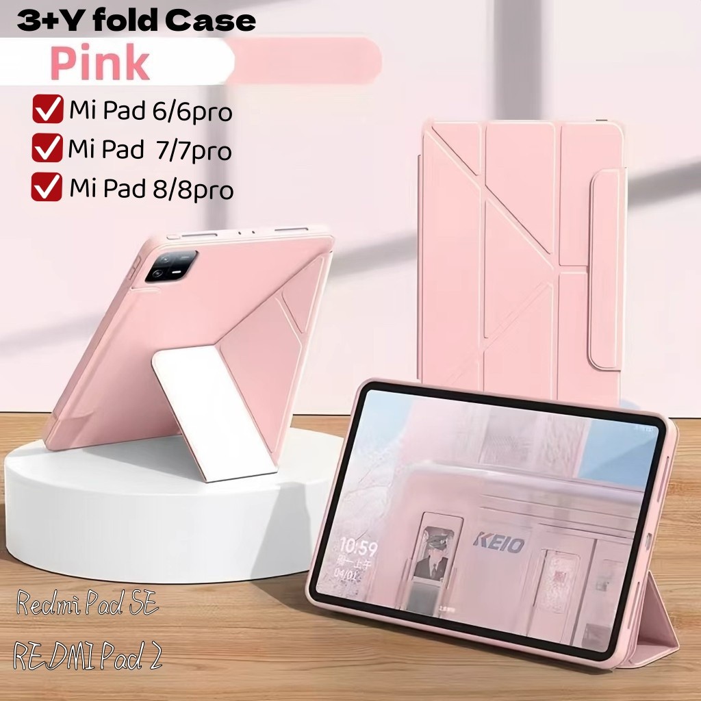 Y-shaped case Redmi Pad Pad 2  Pad SE8.7 SE 11นิ้ว 3พับ เคสxiaomi pad 7/7pro Mi pad 6/6 pro 8/8pro