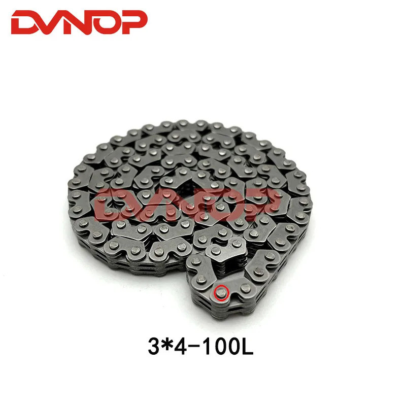 3*4 100L เวลารถจักรยานยนต์ Cam Timing Chain สําหรับ 250cc KAYO t6 k6 NC250 ZS177MM KAYO BSE J5 rx3