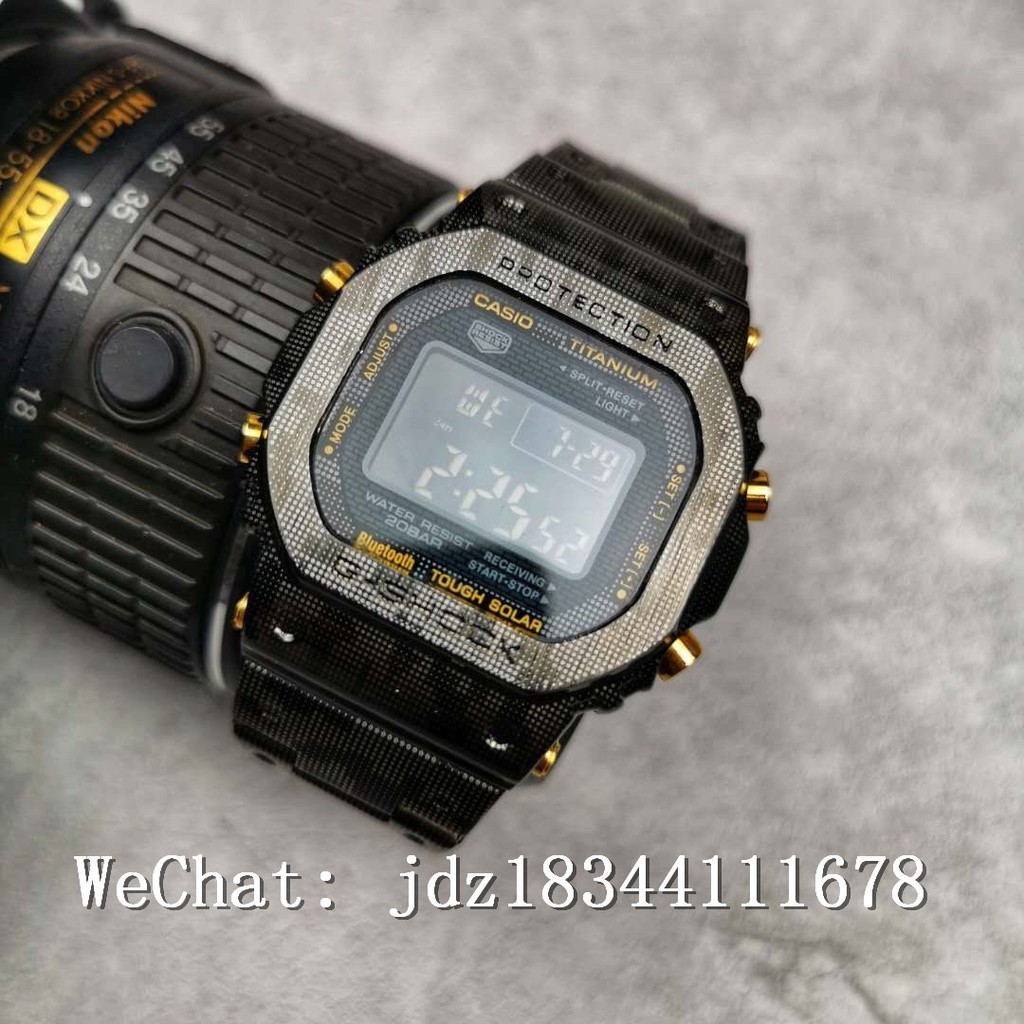 Casi Blue Special Edition GMW-B5000D-1JF/B5000 นาฬิกาสายเหล็กสี่เหลี่ยมครบรอบ 35 ปี