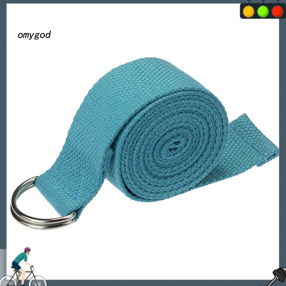OMG Yoga Pilates Stretch Strap Belt Gym Physical Training Fitness Resistance Band