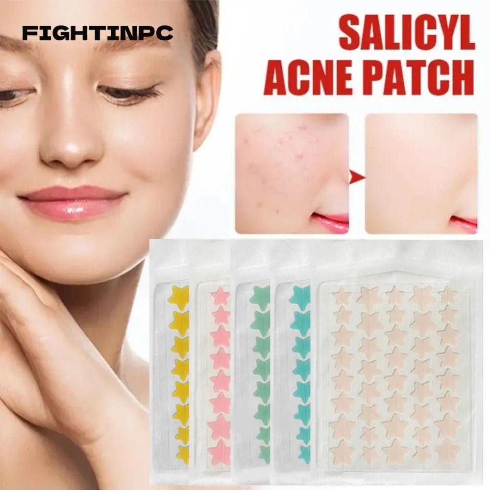 FIGHTINPC 40 ชิ้น/แผ่น Pimple Cover Sticker, Cute Star Shaped Acne Treatment Pimple Patch, Skin Care
