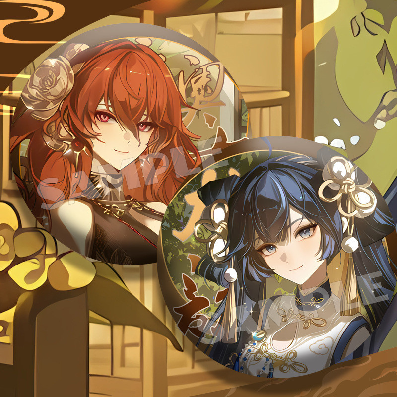 Wuthering Waves/Augusta/Iuno/Merchandise Inaka Village Linkage Augusta Uno 75mm Badge/skdu