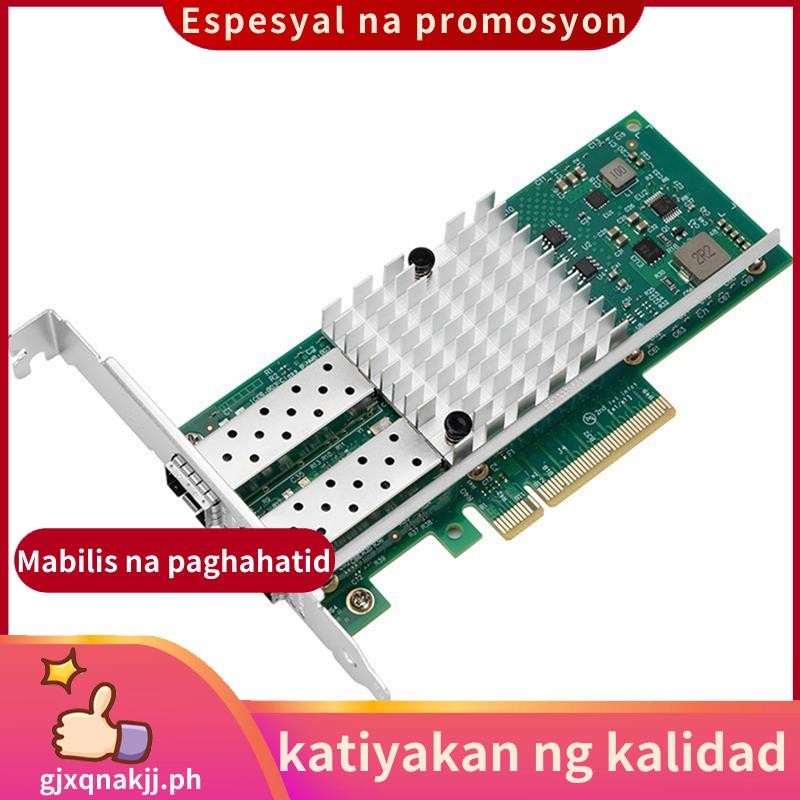 X520-DA1 10Gb SFP + การ์ดเครือข่ายพอร์ตคู่ PCI-E NIC Ethernet อะแดปเตอร์ 82599EN ชิป X8 PCI-E Expans