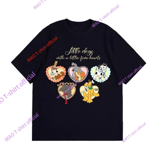 งานเกรดพรีเมียม งานเกรด A เสื้อยืดOversize ดิสนี่หัวใจ เสื้อยืดผู้หญิง โอเวอร์ไซส์ สไตล์ฮิปฮอป เนื้อผ้านุ่ม สีสวย