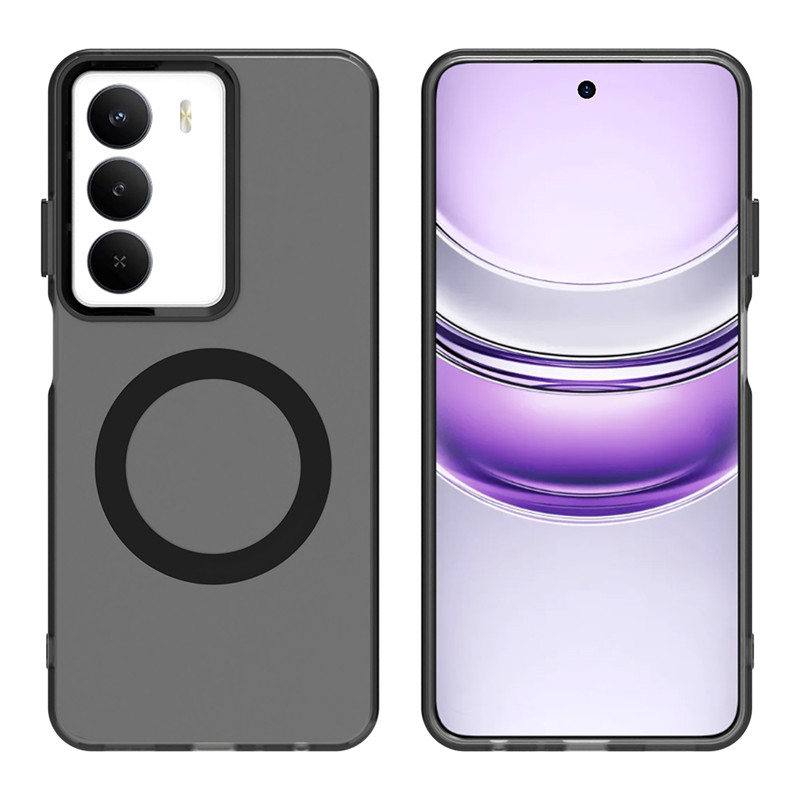 การดูดซับแม่เหล็กชาร์จไร้สายเคสใสสําหรับRealme C71 เคสโทรศัพท์โปร่งใสRealme C71 สําหรับRealme C71 6.