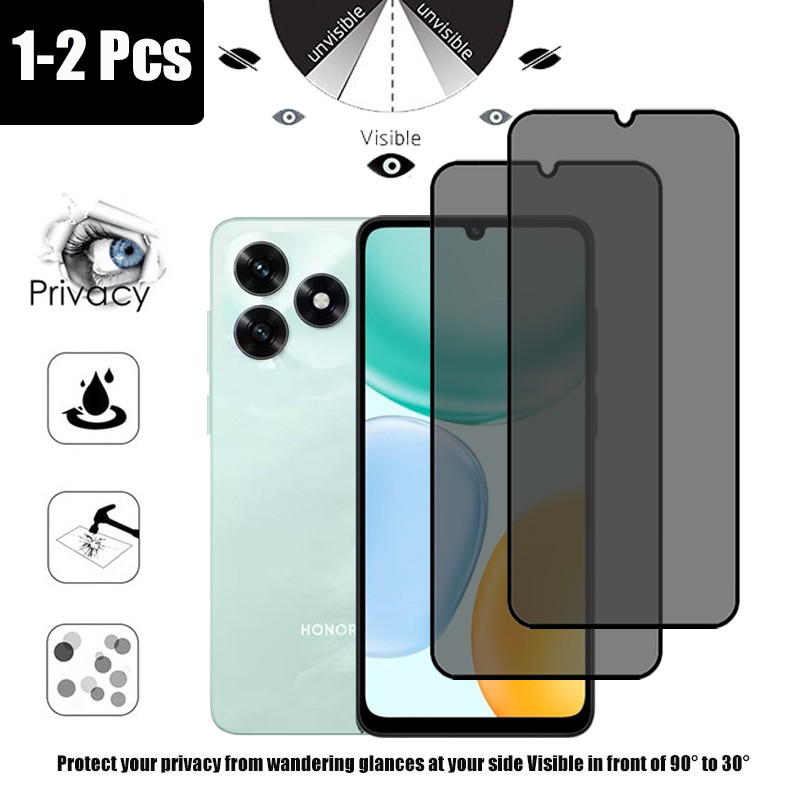 1-2 ชิ้น ฟิล์ม Honor X5c Plus Anti-peeping กระจกนิรภัยป้องกันหน้าจอความเป็นส่วนตัวสําหรับ Honor X7d 