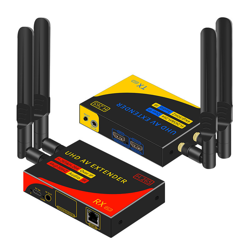 1080p 4K Wireless HDMI Video Transmitter และตัวรับสัญญาณ VGA Ethernet Cable Extender Splitter สําหรั