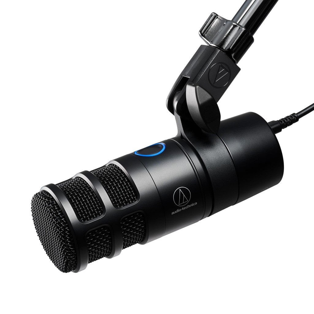 ไมโครโฟน Audio-Technica AT2040USB สำหรับเกมและไลฟ์สตรีม มาพร้อมคุณภาพเสียงชัดเจน ลดเสียงรบกวน ปุ่มปิ