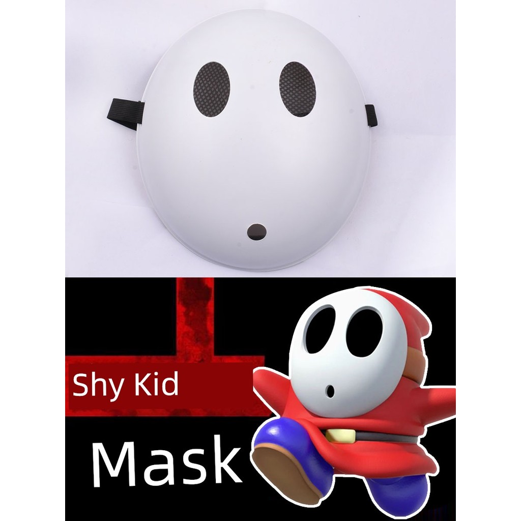 ฮาโลวีน หน้ากากผีฮาโลวีน ฮาโลวีน Shy Guy Mask Super Mary Shy Guy หน้ากากเกมภาพยนตร์บทบาทเล่น Props