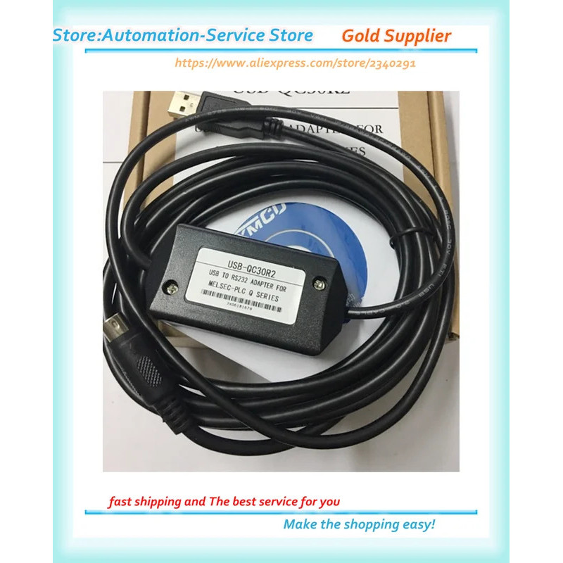 USB-QC30R2 Series Q PLC Program Cable Data Cable USB และ RS232