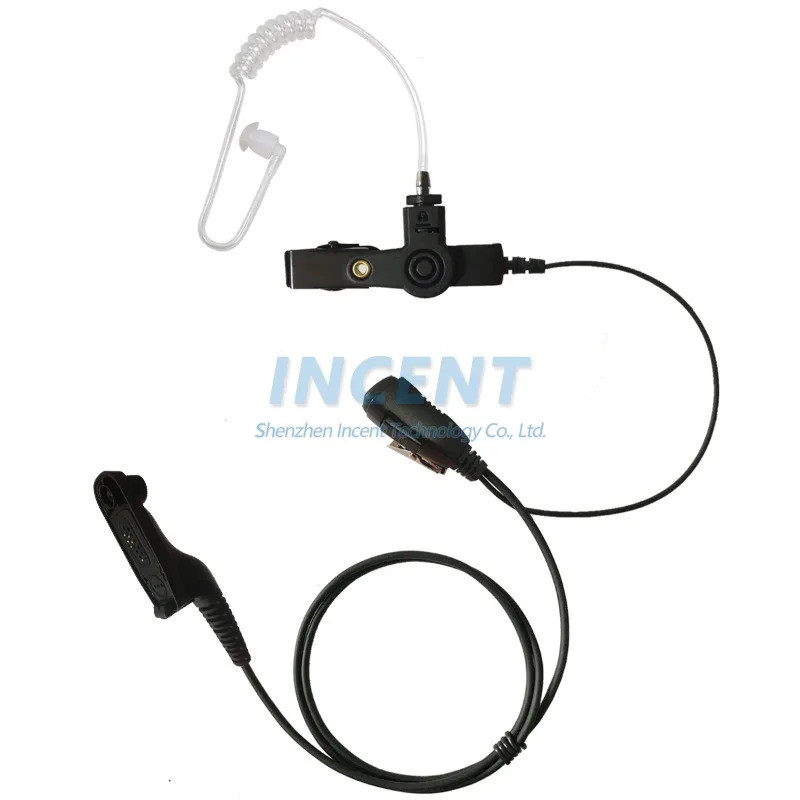 Air Tube Earpiece ไมโครโฟน PTT ชุดหูฟังสําหรับ Motorola Walkie Talkie DP4400 DP4401 DP4600 DP4800 DP