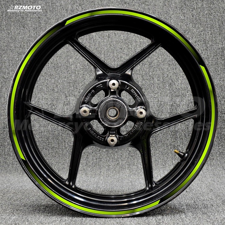 R RZMOTO Ninja 400 NINJA400 300 ZX6R ZX10R ZX25R สติ๊กเกอร์ขอบล้อ