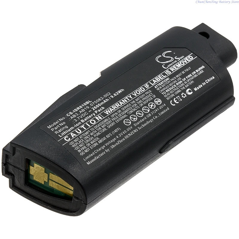 แบตเตอรี่เครื่องสแกนบาร์โค้ด 3.7V 2600mAh/3400mAh AB3,AB19,075082-002 สําหรับ Intermec SR61T, SR61, 
