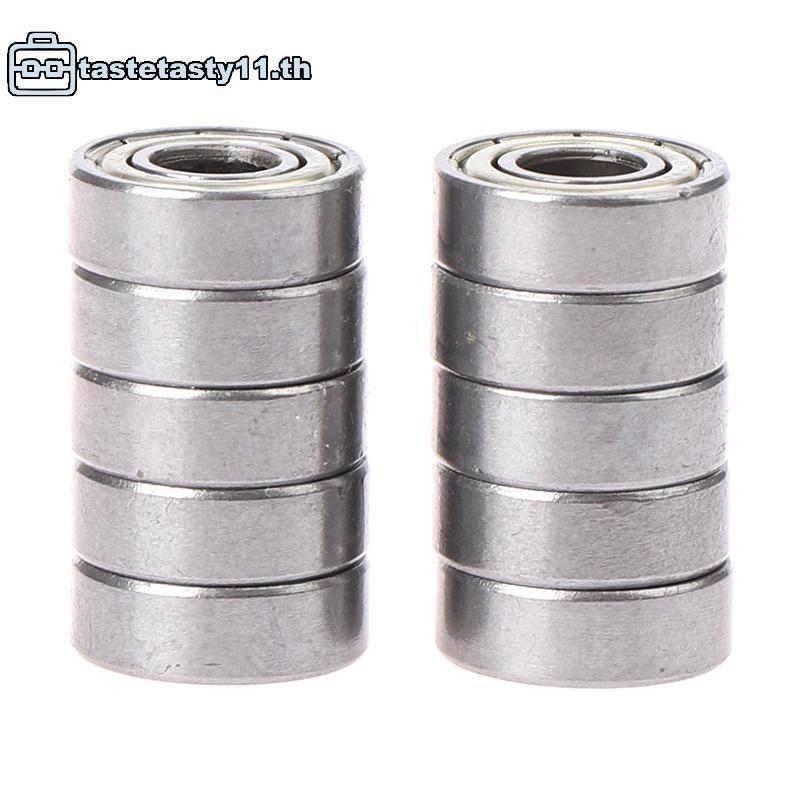 TA 10 ชิ้นร่องลึกเหล็กคาร์บอนทรงกลมแบริ่งขนาดเล็ก 696ZZ TH